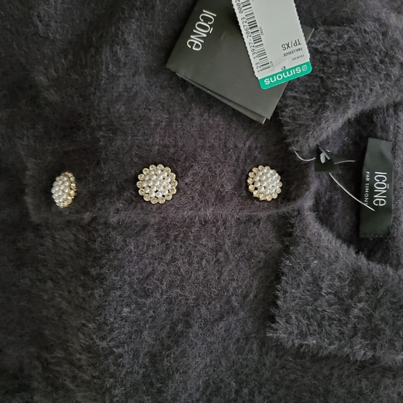 Icône Jewel-button fuzzy polo - Picture 8 of 9